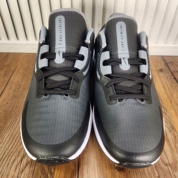 Nike Infinity Pro 2 DM8449-001 Mens 8 Wide Black Anthracite Spikeless Golf Shoes - Picture 8 of 10